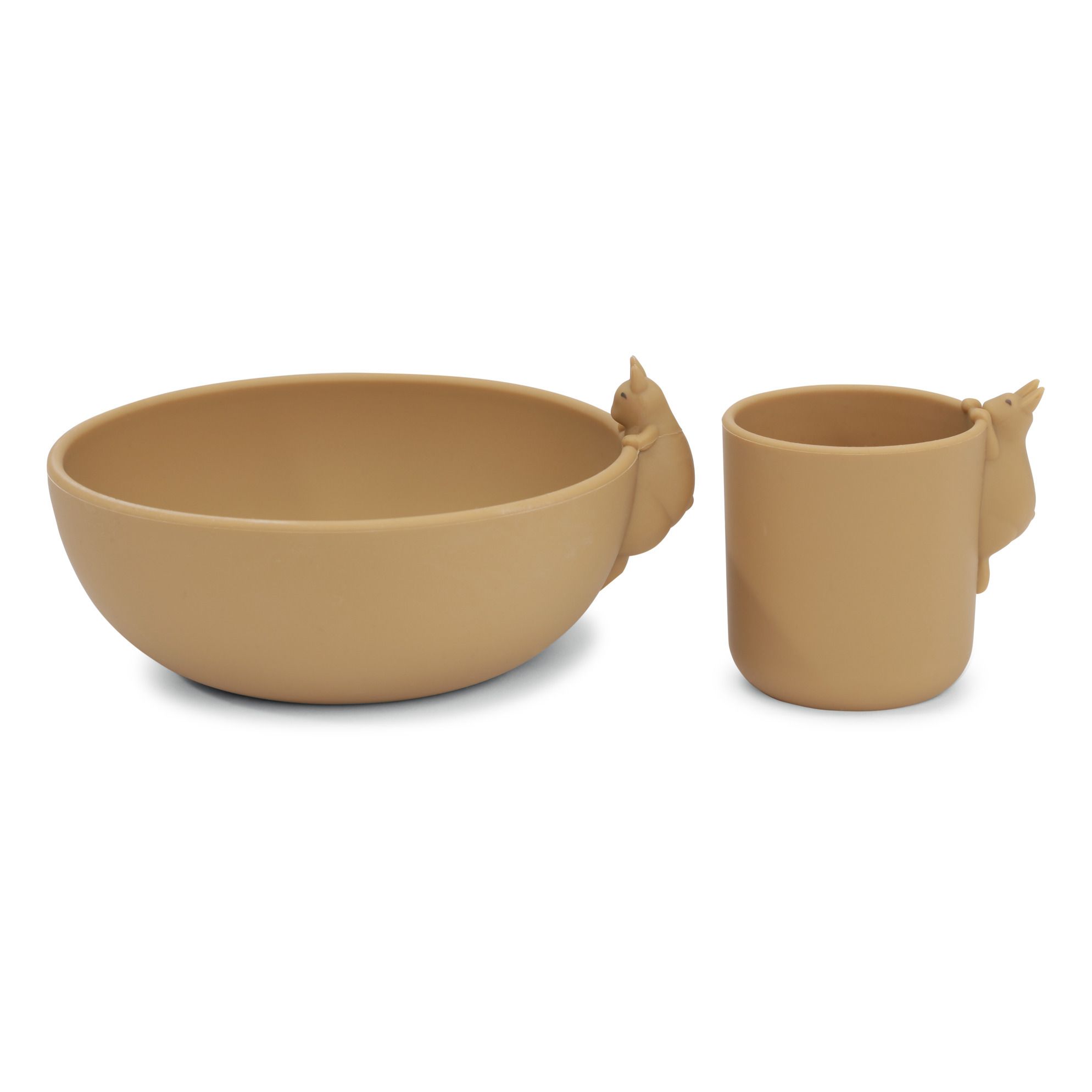 Rabbit Silicone Bowl & Cup | Camel- Product image n°0