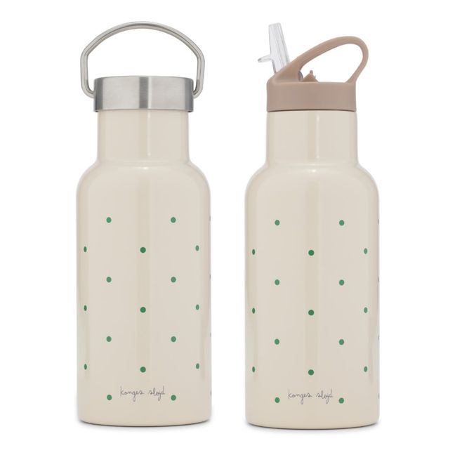 Apple Dot Stainless Steel Insulated Water Bottle  Green