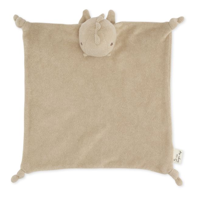 Kuscheltier Windel Dragon aus Bio-Baumwolle | Beige