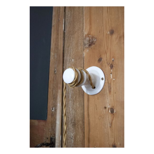 Patère en porcelaine brillante pour baladeuse