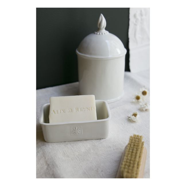 Portasapone Etoile in porcellana | Bianco