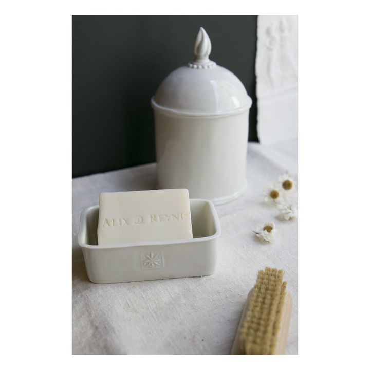 Porte-savon Etoile en porcelaine Blanc- Image produit n°2