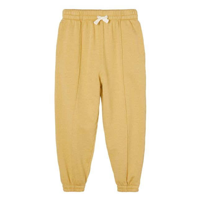 Pantalón jogger Algodón orgánico | Amarillo palo