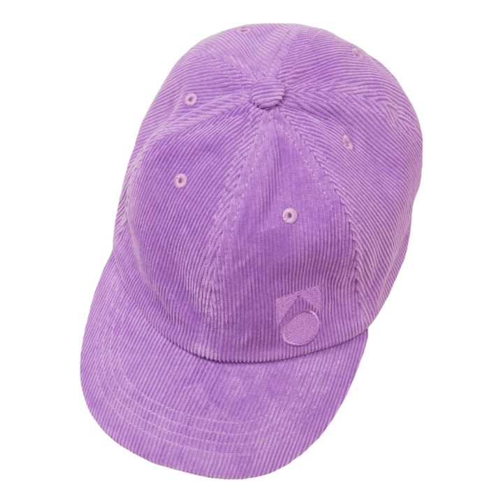 Gorra de terciopelo Algodón orgánico | Violeta- Imagen del producto n°0