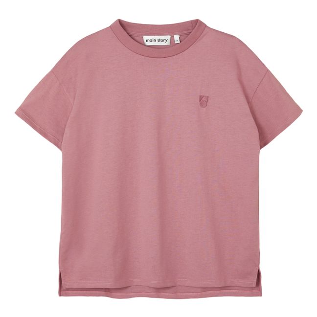 T-shirt Uni Coton Bio Vieux Rose