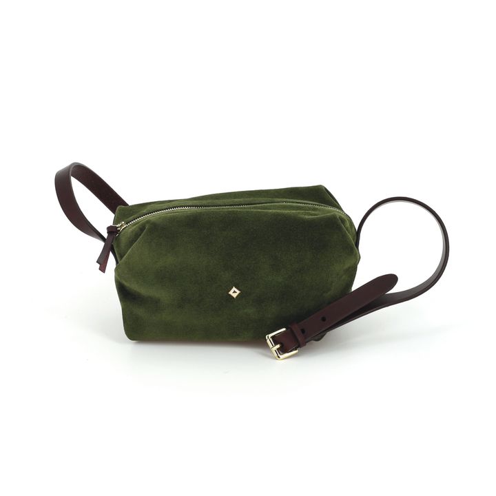 Sohna Velour Mini Bag | Dark green- Product image n°0