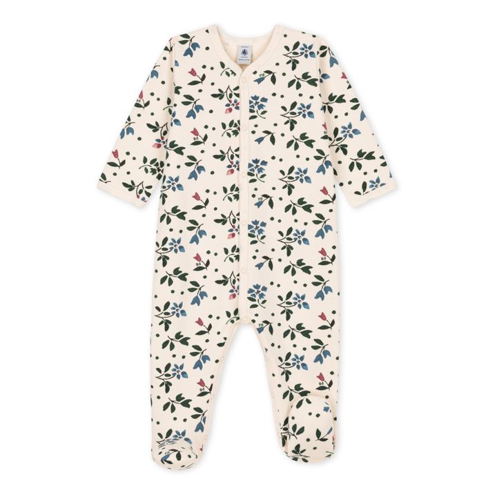 Chachat Organic Cotton Footed Pyjamas | Ecru- Product image n°0