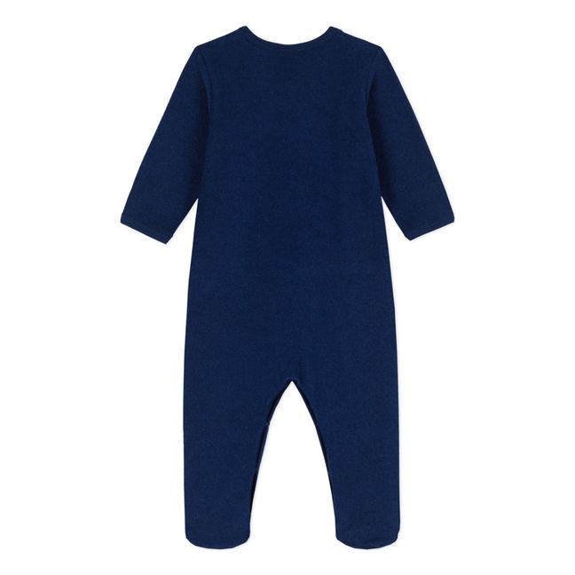 Cubble Recycled Terry Cloth Footed Pyjamas Azul Marino