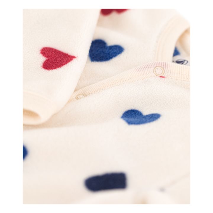 Chance Polar Fleece Footed Pyjamas | Ecru- Product image n°1