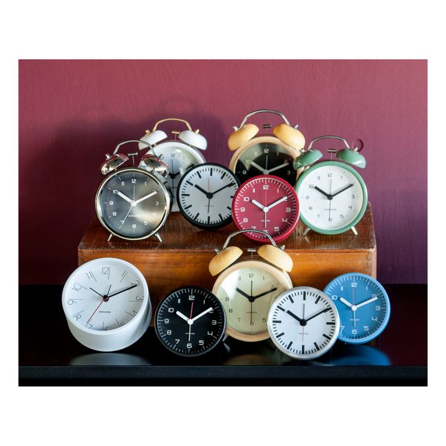 Classic Wooden Alarm Clock Negro
