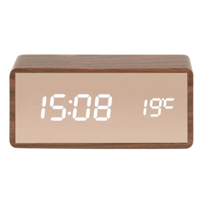 Copper Wooden LED Alarm Clock | Walnut