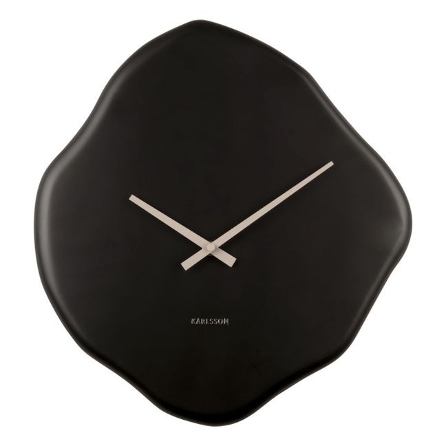 Wanduhr Organic Diamond | Bois foncé
