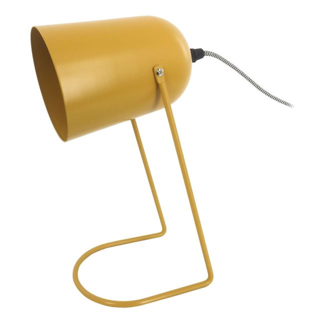Lámpara de mesa Enchant de hierro | Amarillo Mostaza