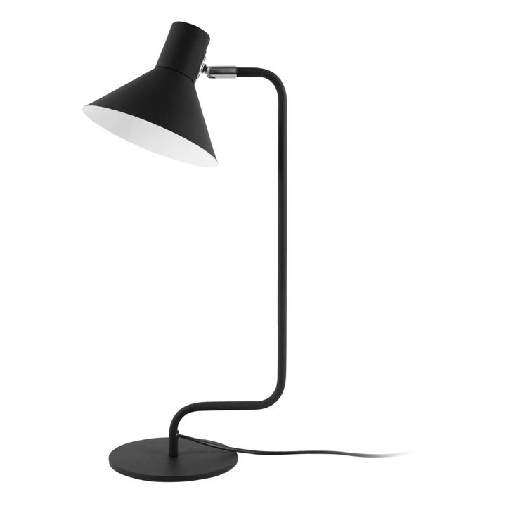 Curved Metal Desk Lamp | Black- Product image n°0
