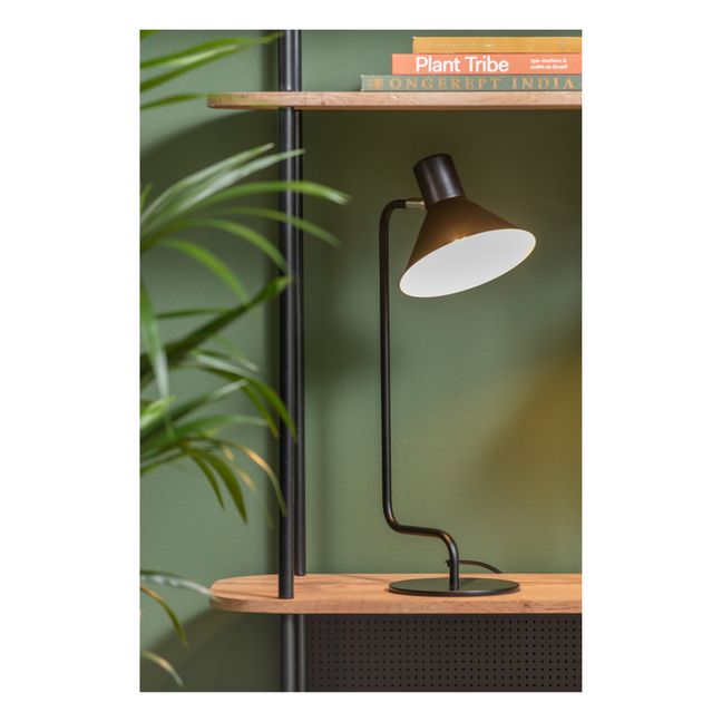 Curved Metal Desk Lamp | Schwarz