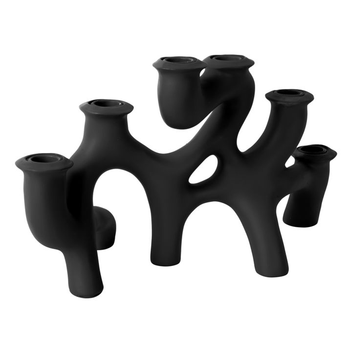Swirls Candle Holder - L | Black- Product image n°4