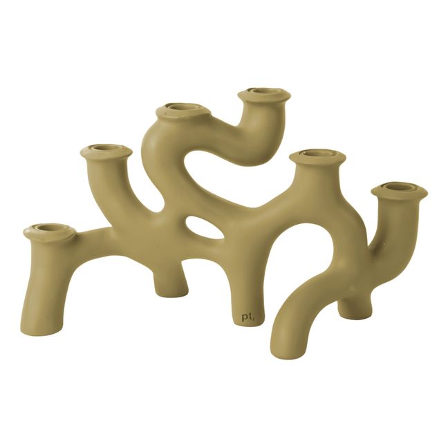 Swirls Candle Holder - L | Beige