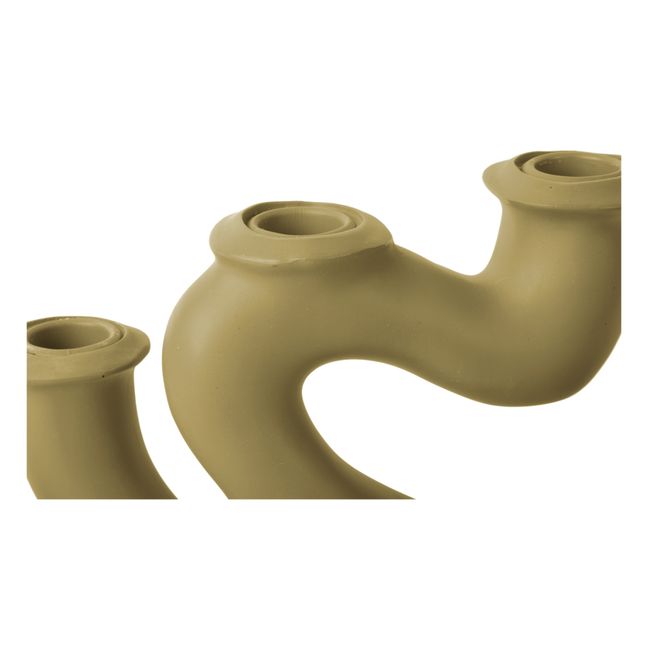 Swirls Candle Holder - L | Beige