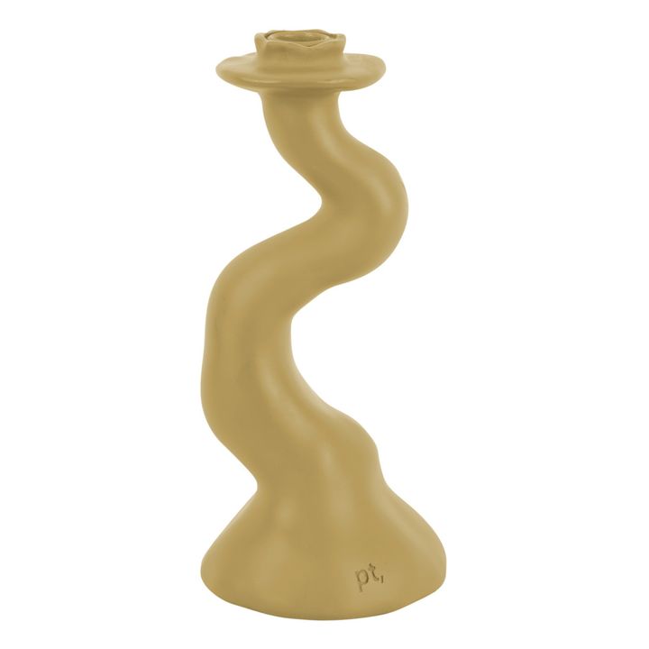 Organic Swirl Candle Holder - M | Beige- Product image n°2