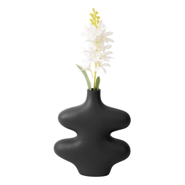 Organic Curve Vase - S | Schwarz