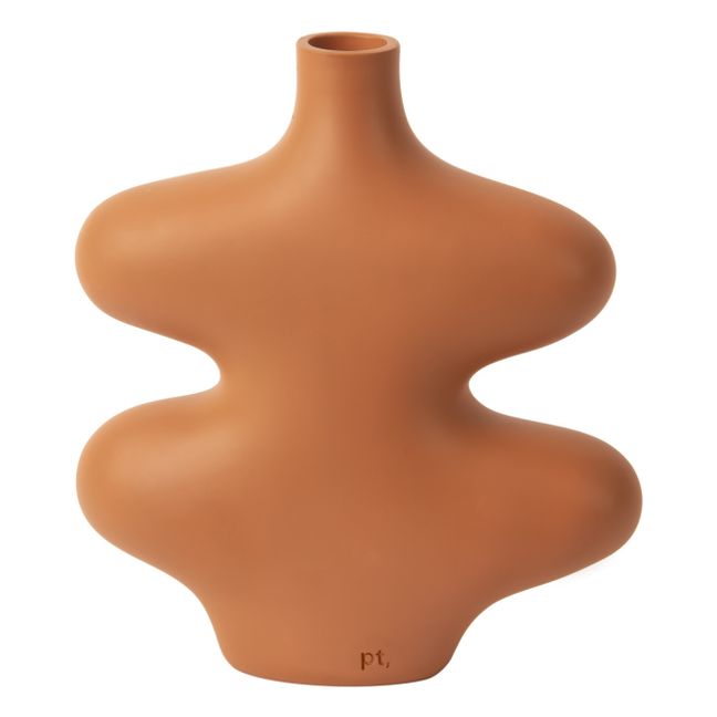 Organic Curve Vase - S | Terracotta