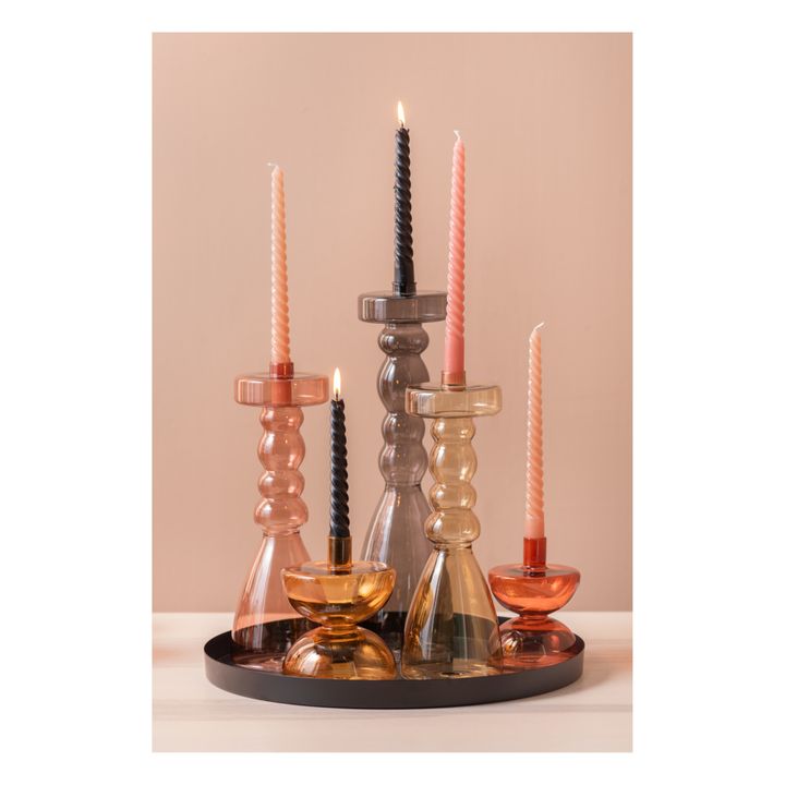 Pawn Glass Candle Holder | Beige- Produktbild Nr. 2