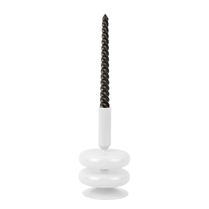 Sparkle Double Ring Candle Holder | White- Product image n°2