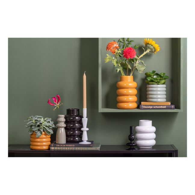 Bobby Ceramic Planter Pot | Grün-grau