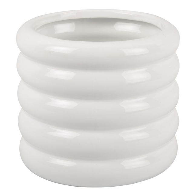 Copri-vaso, modello: Bobby, in ceramica | Bianco
