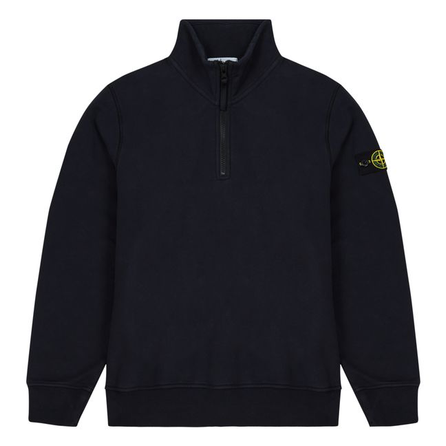 Zip-up Sweatshirt | Navy blue