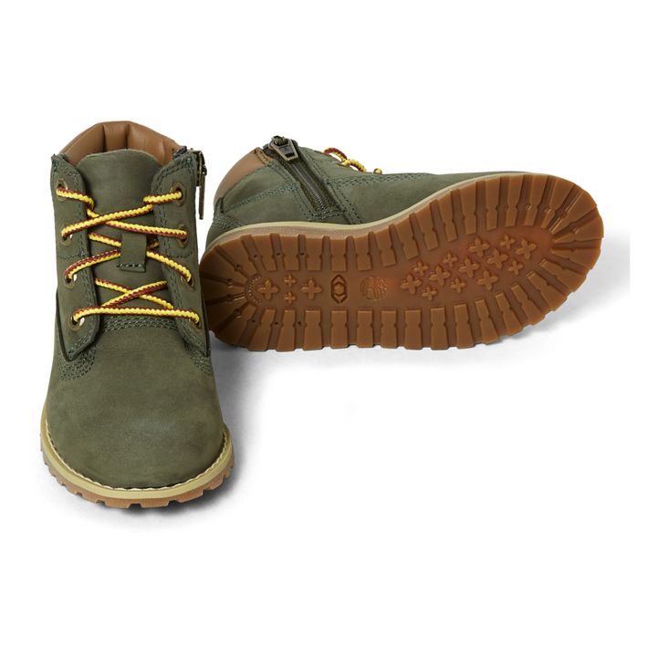 Pokey Pine Zip Boots Verde Kaki- Imagen del producto n°1