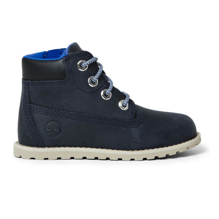 Pokey Pine Zip Boots Navy blue- Product image n°0