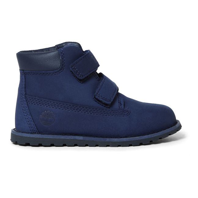 Pokey Pine Velcro Boots | Navy blue