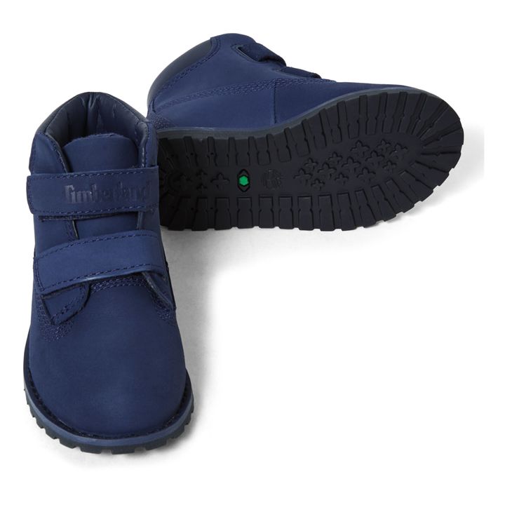 Pokey Pine Velcro Boots | Navy blue- Product image n°1