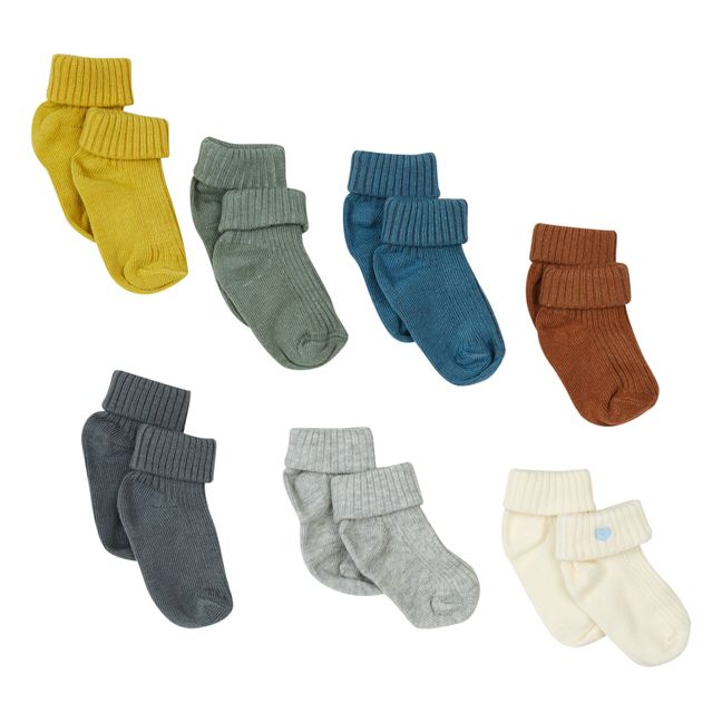 Socks - Set of 7 Blau