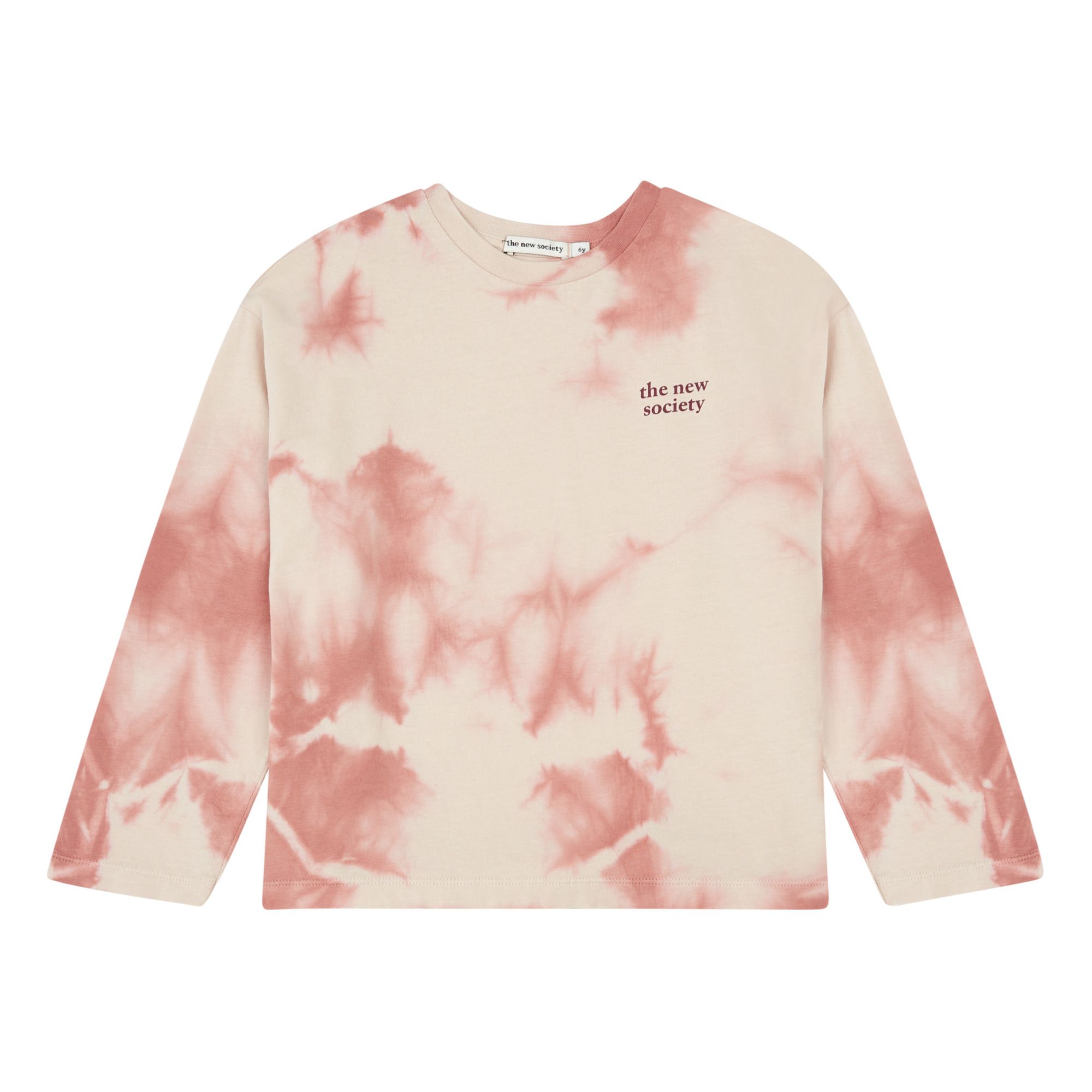 Tie-Dye Logo Long Sleeve T-shirt | Pink