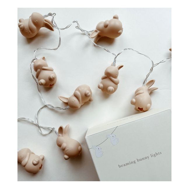 Guirnalda luminosa Conejos | Beige