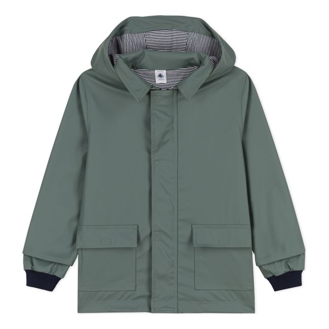 Hooded Raincoat | Verde