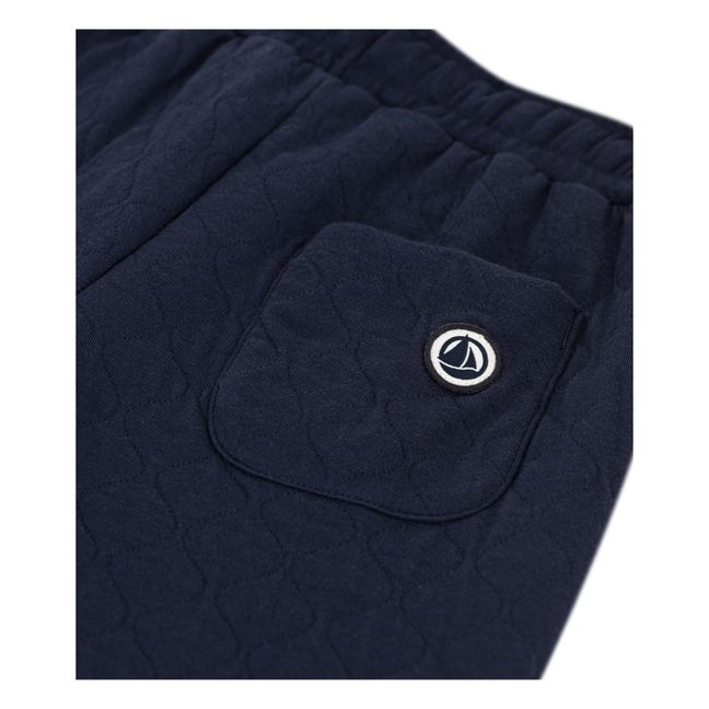Caucase Quilted Joggers Navy blue