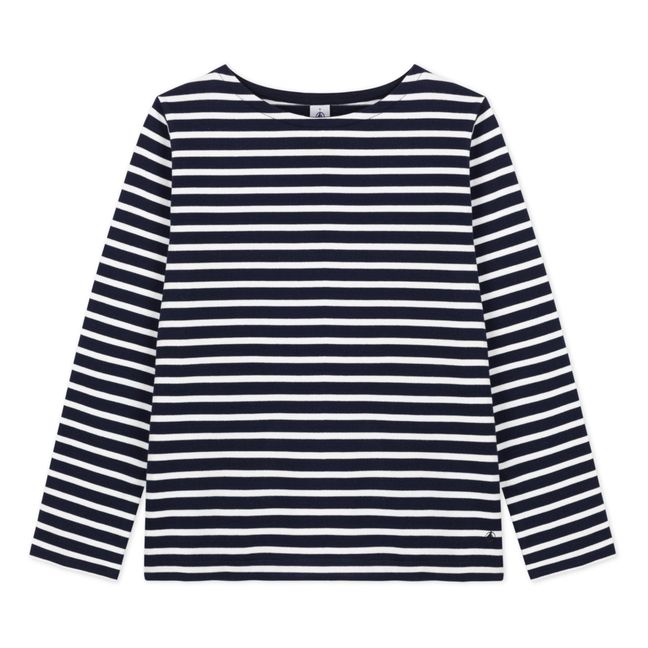 Cabulot Striped Jersey T-shirt - Women’s Collection  | Navy blue