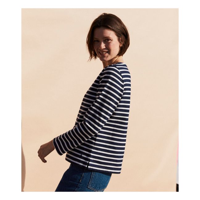 Cabulot Striped Jersey T-shirt - Women’s Collection  | Azul Marino
