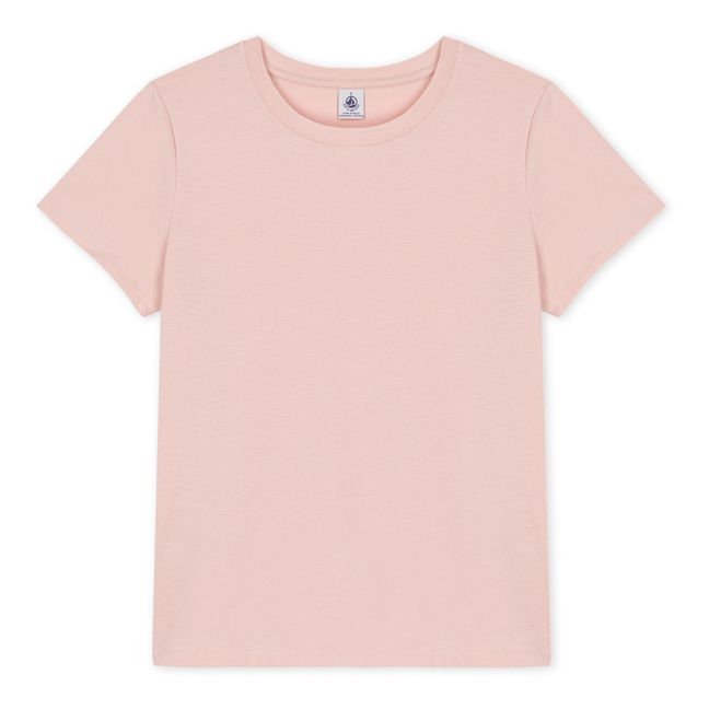 T-shirt Col Rond Coton Bio - Collection Femme - Rose
