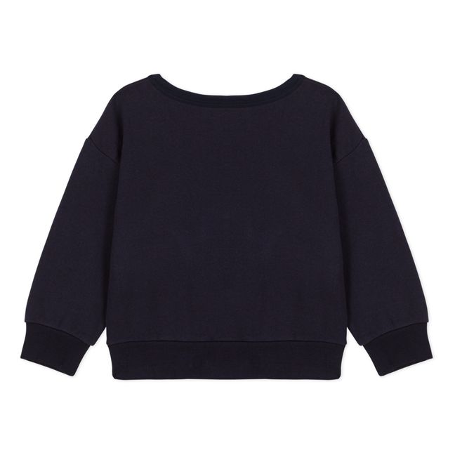Centre Fleece Sweatshirt | Navy blue