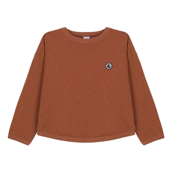 Casual Quilted Sweatshirt Marrón- Imagen del producto n°0