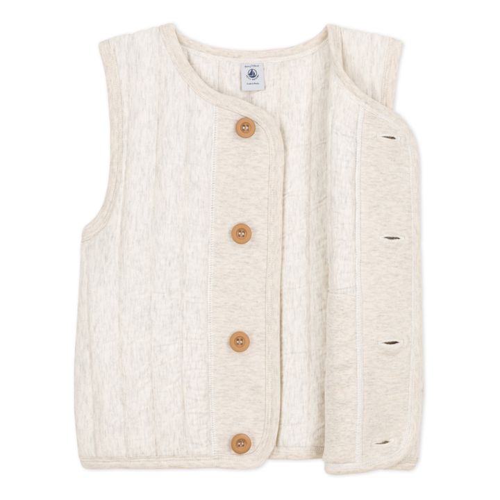 Quilted Vest | Beige- Product image n°3
