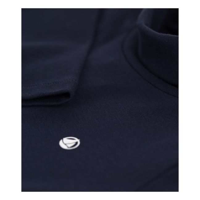 Casino Organic Cotton Turtleneck | Blu marino