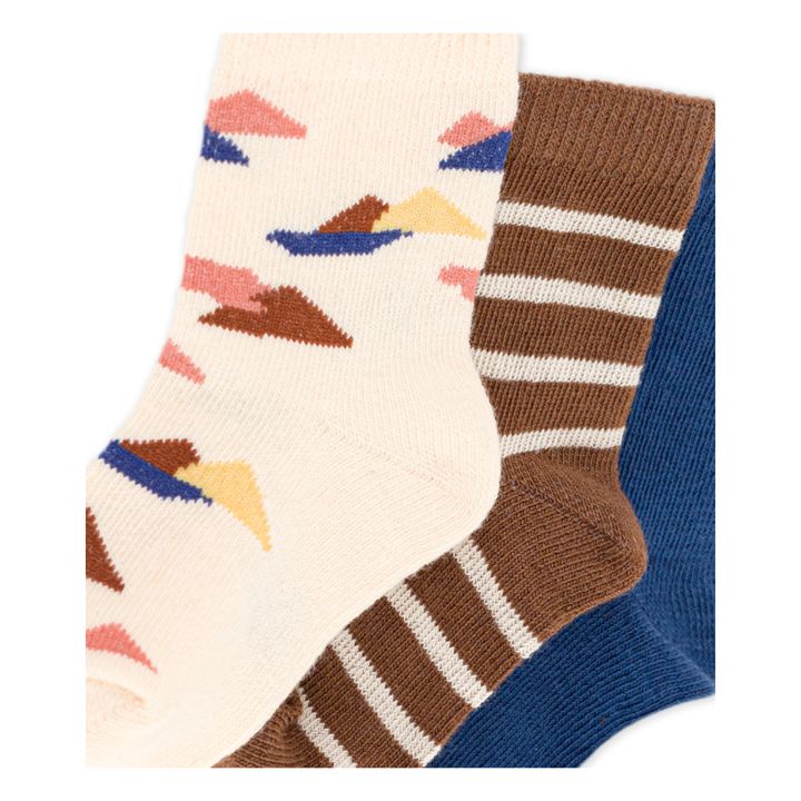 Socks - Set of 3 | Braun- Produktbild Nr. 1