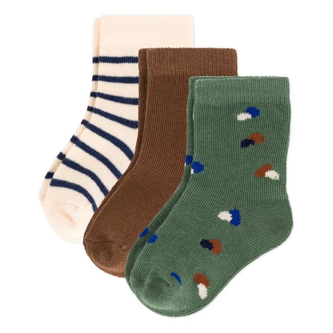 Socks - Set of 3 | Green