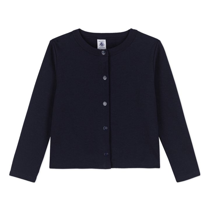 Carine Double Jersey Cardigan Navy blue- Product image n°0