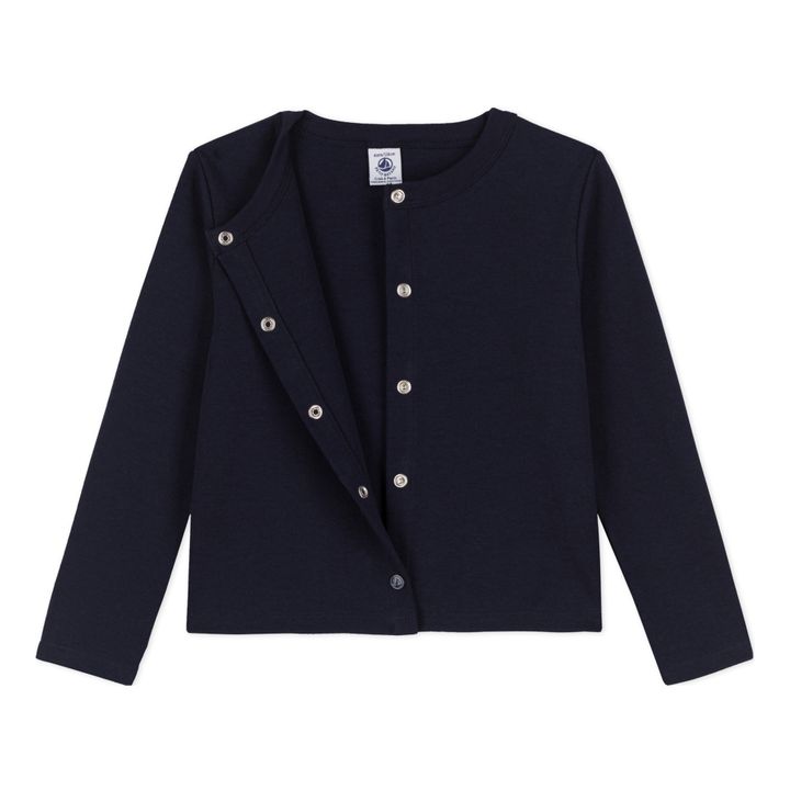Carine Double Jersey Cardigan Navy blue- Product image n°2